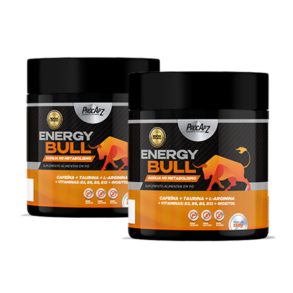 Kit Com 2 - Energy Bull l +Energia +Disposição - 150g