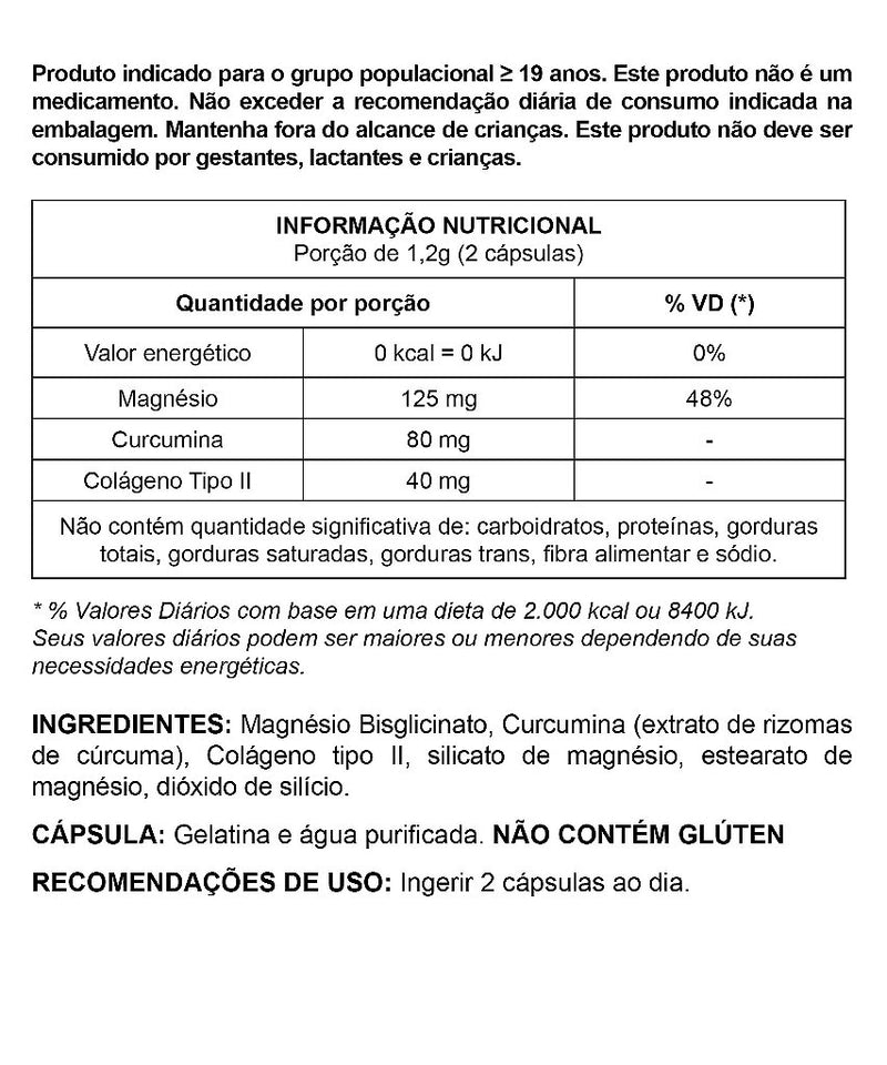 Prodesinflam - Magnésio, Curcumina E Colágeno Tipo II