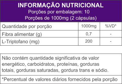 Calm | L-Triptofano  - 20 Cápsulas