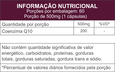 Coenzima Q10 | Ubiquinona 200mg - 60 Cápsulas