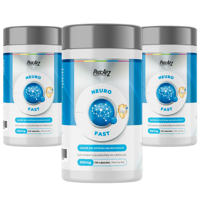 Kit Com 3 - NeuroFast - 120 Cápsulas l COQ10 + Colina