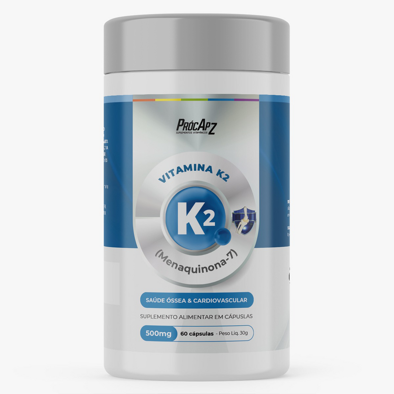 Vitamina K2 | Menaquinona-7 - 60 Cápsulas