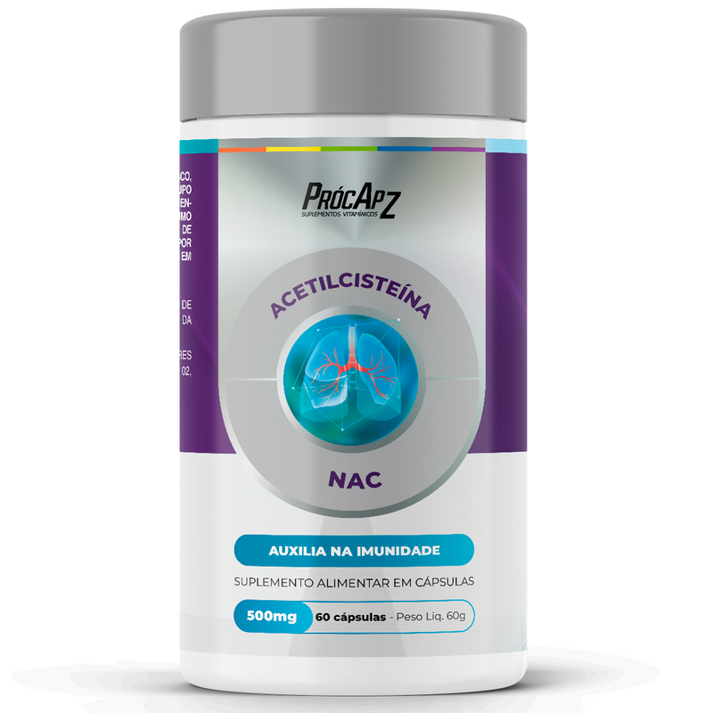 Acetilcisteína | NAC - 60 Cápsulas