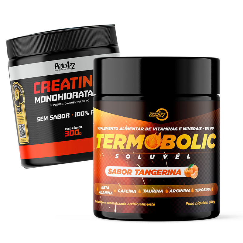 Kit - Termobolic Tangerina 300g + Creatina Monohidratada 100% Pura 300g