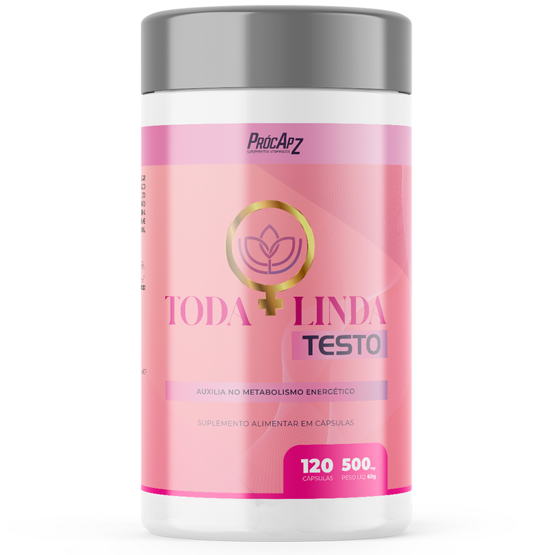 Testo Toda Linda - 120 cápsulas | Metabolismo Energético